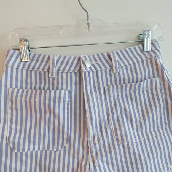 ROLLA'S Mirage High Rise Loose Fit Shorts in Laura Stripe Wisteria - Size 26 - Picture 5 of 16